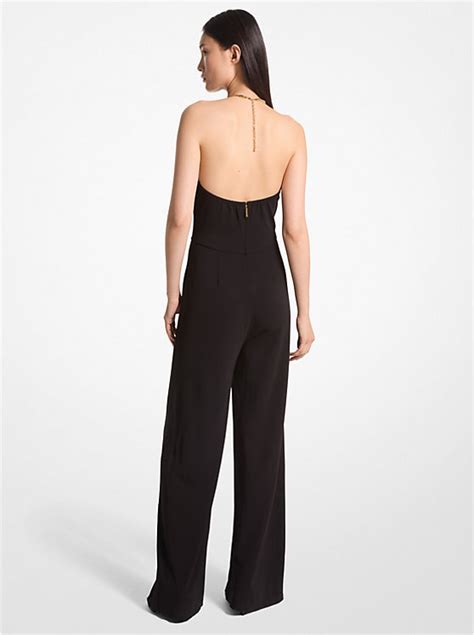 michael kors pear love jumper|Embellished Stretch Matte Jersey Halter Jumpsuit .